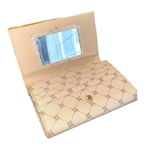 NWT Nine West Status Logo Wallet on a String - Khaki/Gold - Picture 6 of 9